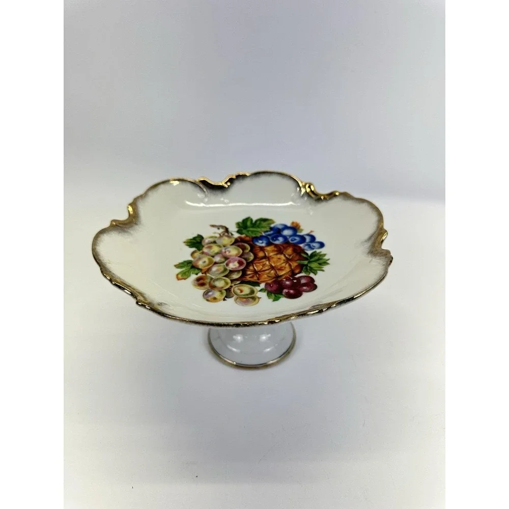 Vintage Nippon Yoko Boeki Japan Fruit Pedestal Dish 8